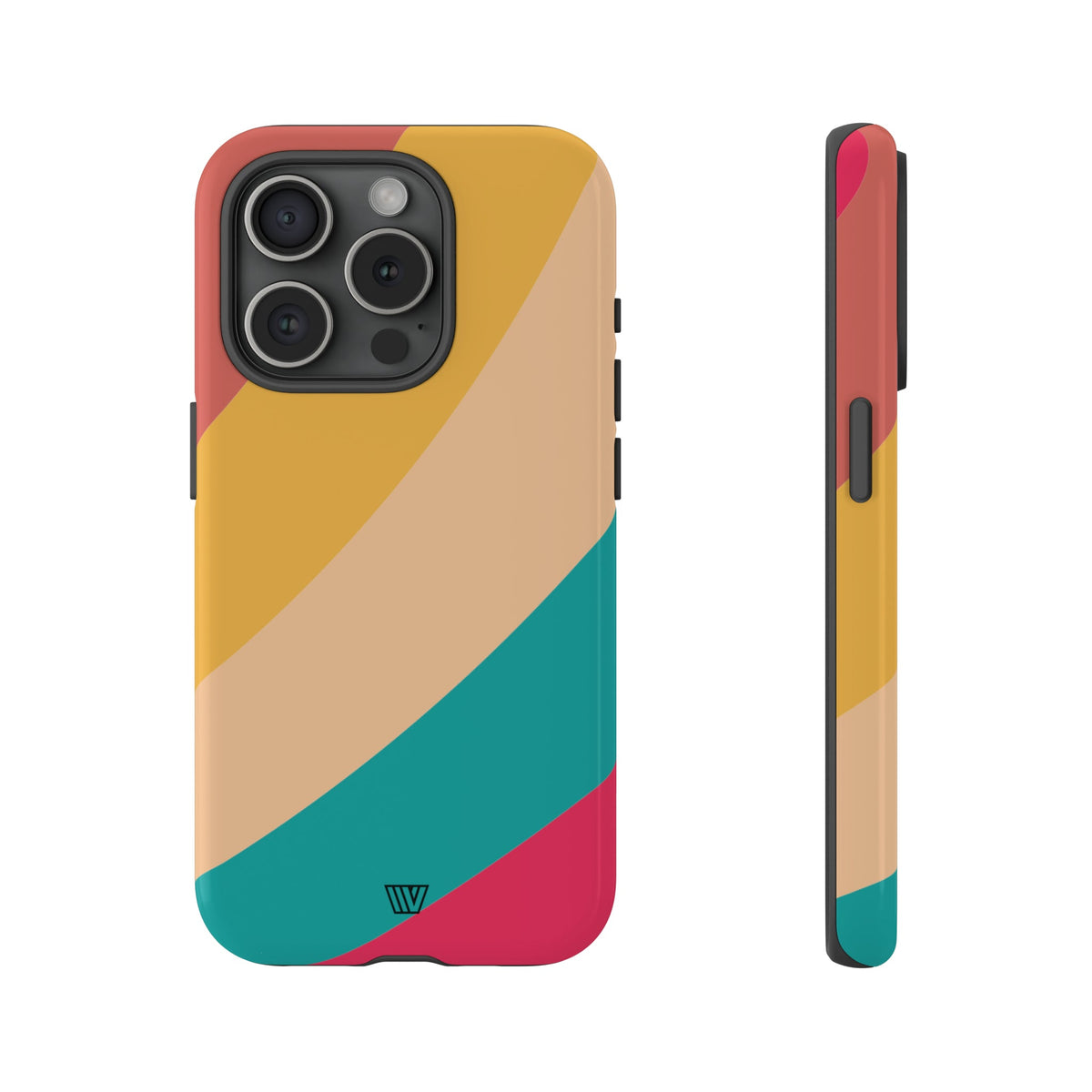 Rainbow Tough Phone Case Durable Impact-Resistant Shell SUMMER BY THE SEA
