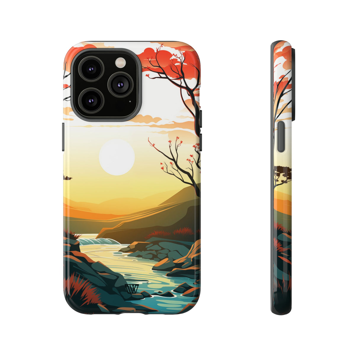 Tough Phone Case Dual-Layer Protection RIVER SUNSET