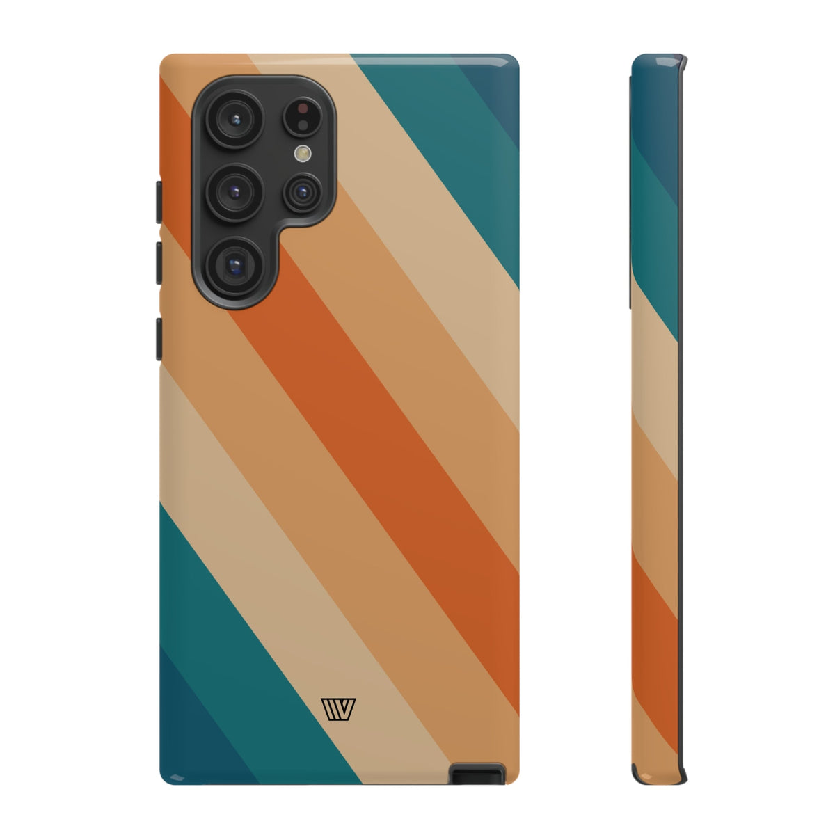 Retro Stripe Tough Phone Case 70s Style