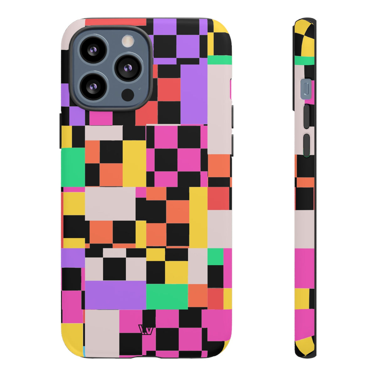 Mashed Up Checkerboard Tough Phone Case