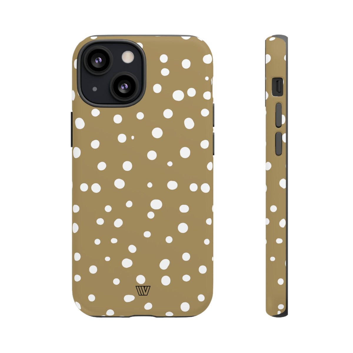 Dark Beige Dots Tough Phone Case