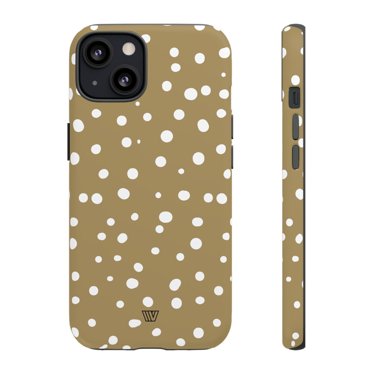 Dark Beige Dots Tough Phone Case