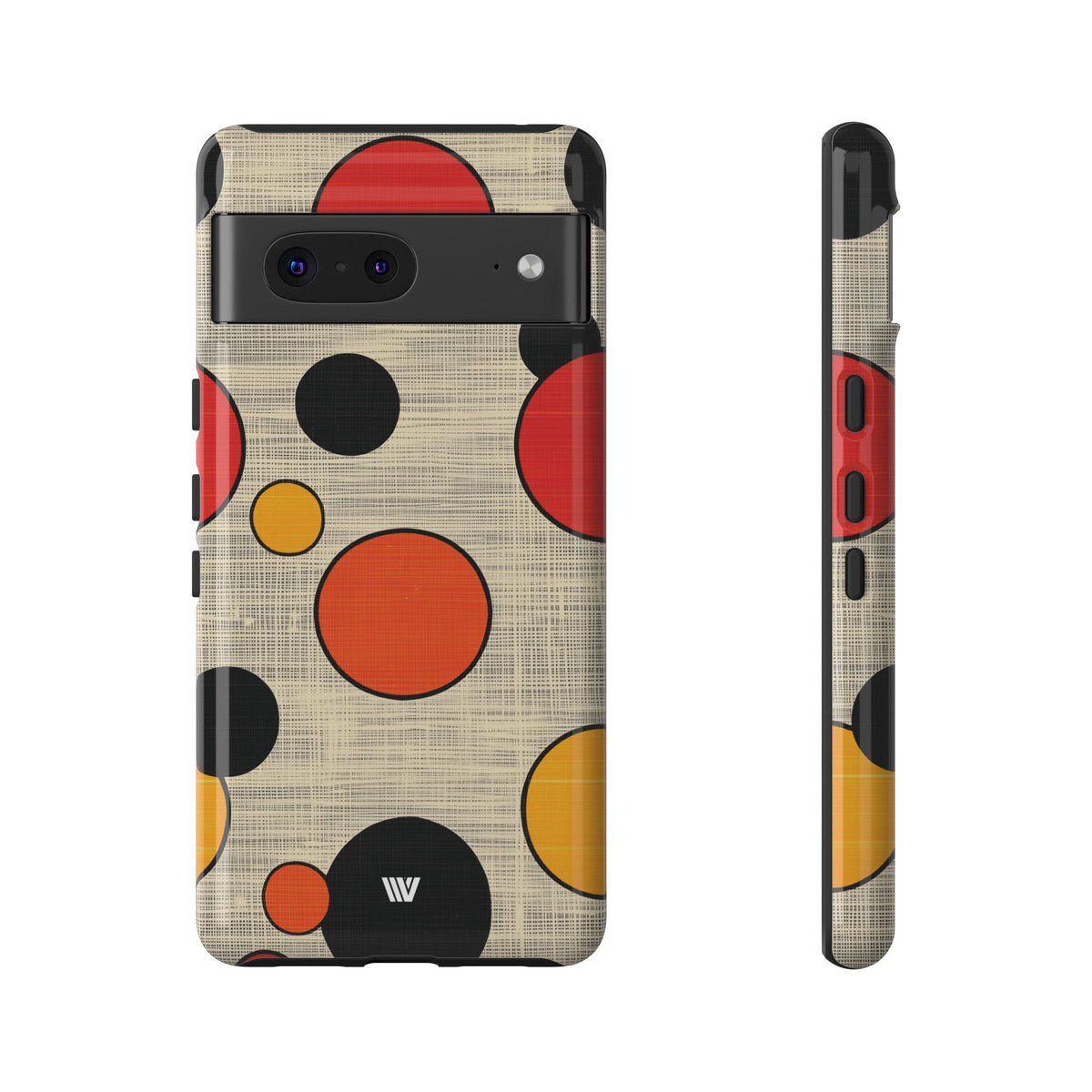 Tough Phone Case Mid-Century Dots Protective Cover