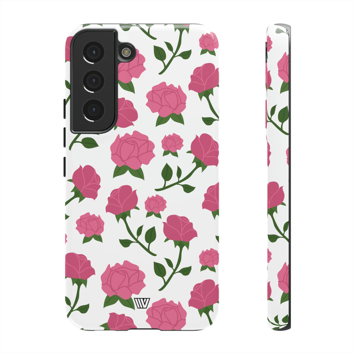 Pink Roses Tough Phone Case Dual-Layer Protective Trovvve