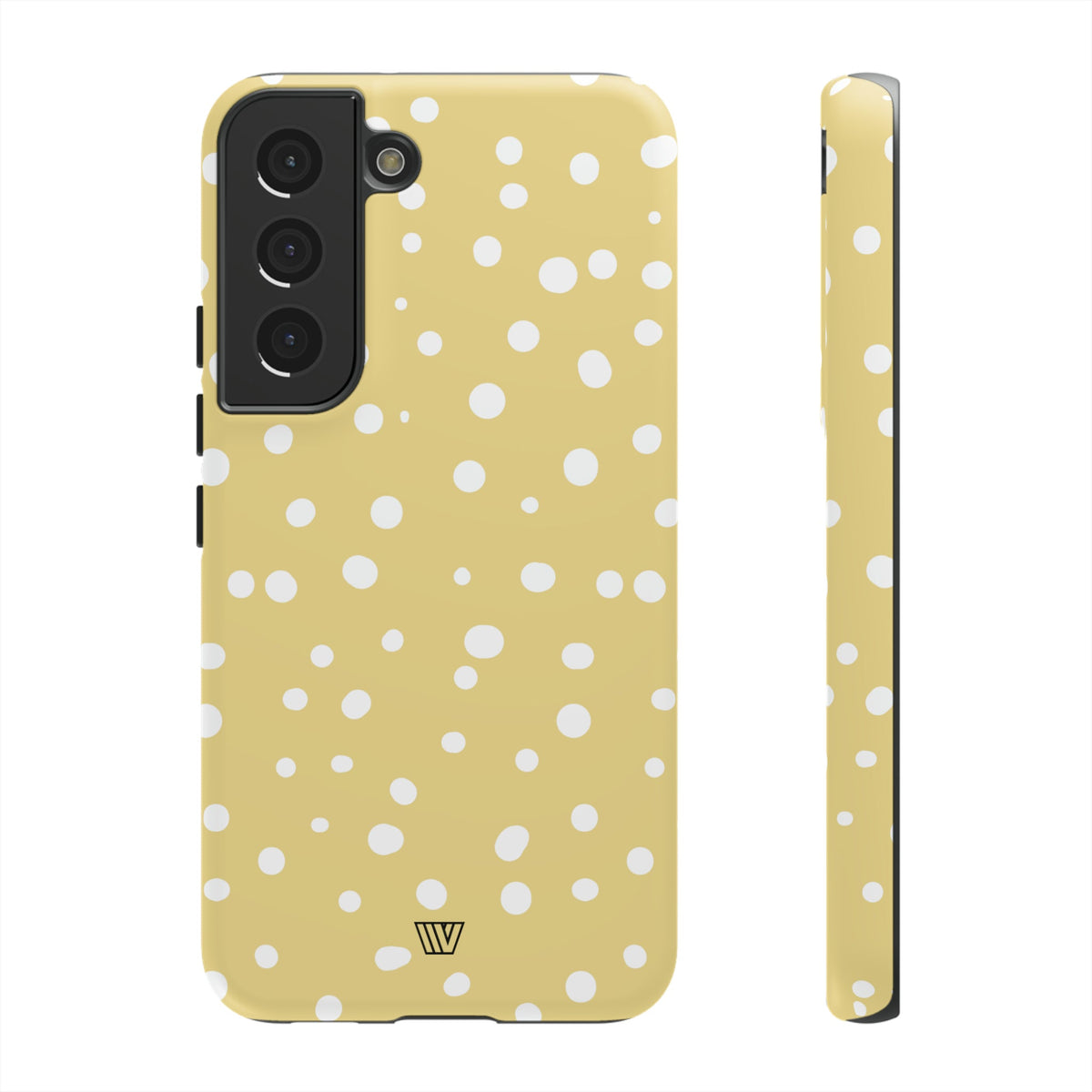Muted Yellow Dots Tough Phone Case with Impact-Resistant Design