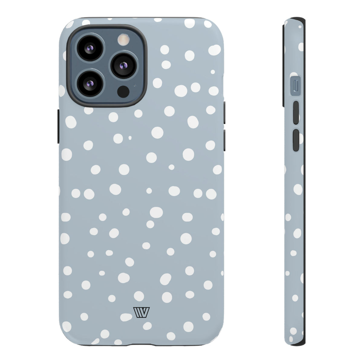 Blue Haze Dots Tough Phone Case Dual-Layer Protective Phone Case