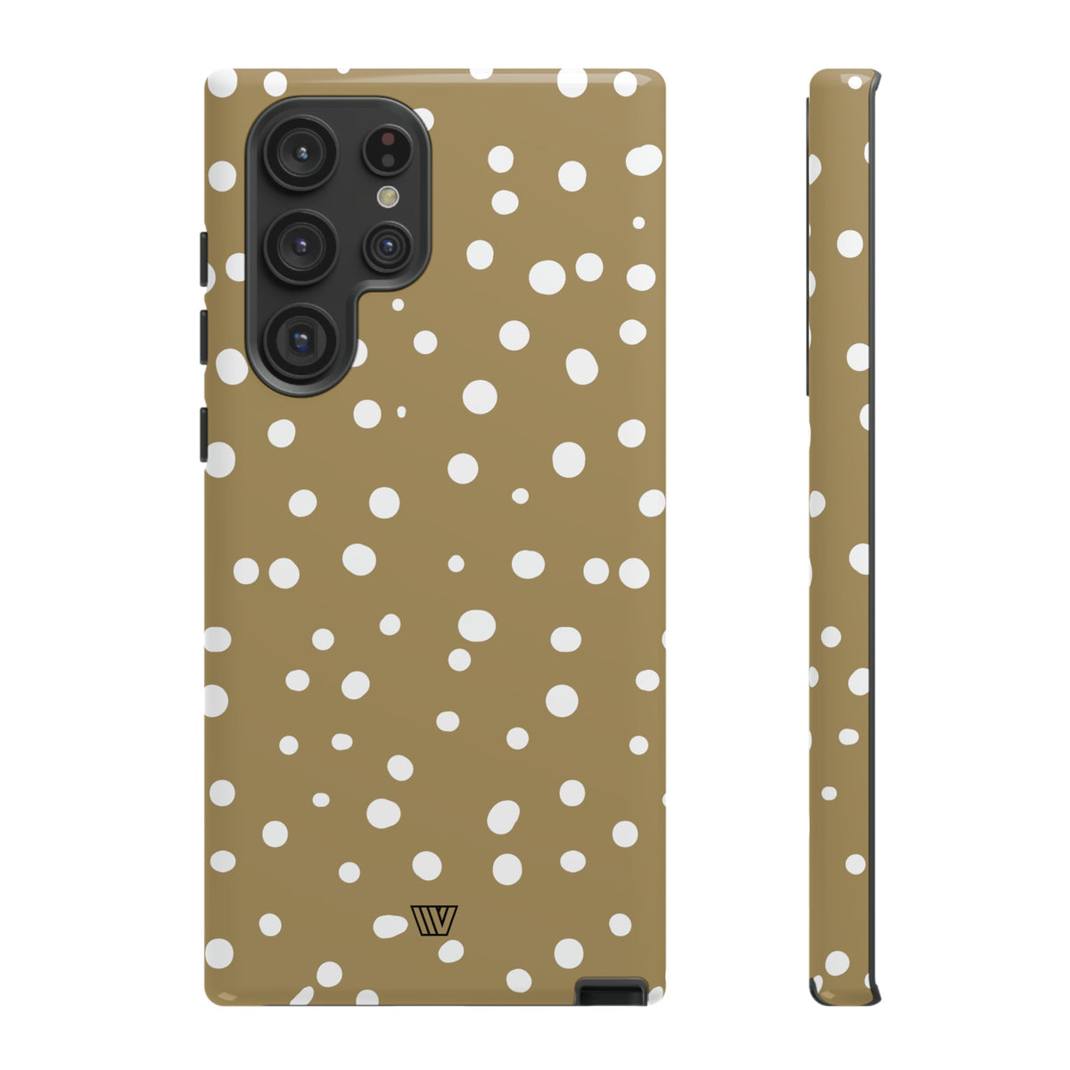 Dark Beige Dots Tough Phone Case