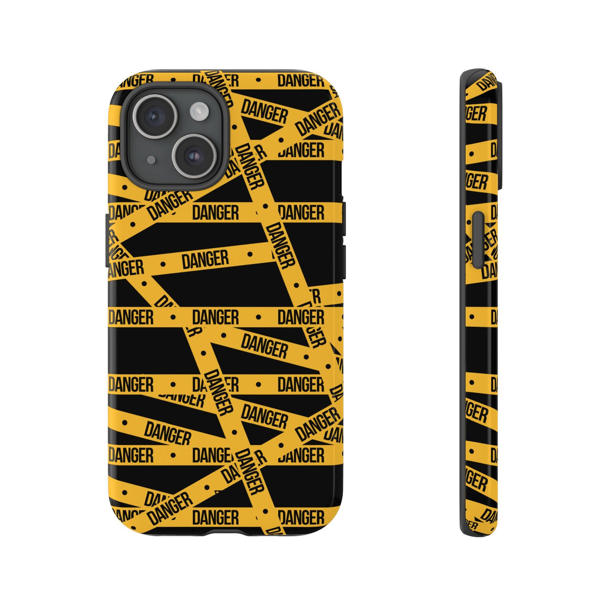 Tough Impact-Resistant Phone Case DANGER TAPE