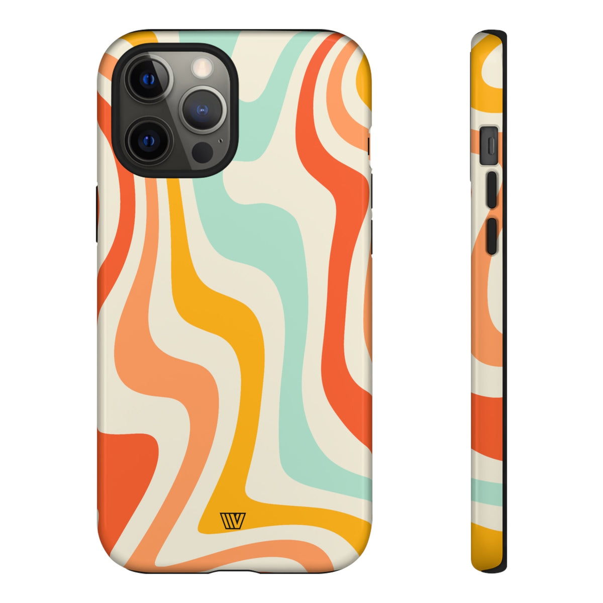 Retro Groovy Swirls Tough Phone Case