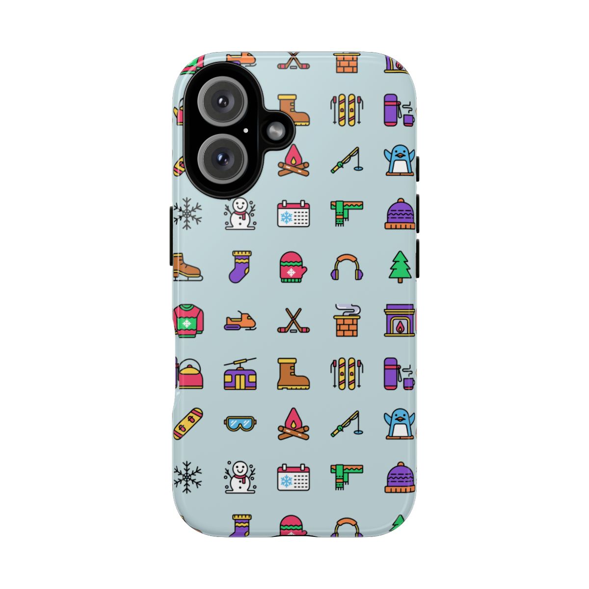 Tough Phone Case Dual-Layer Protective WINTER ICONS