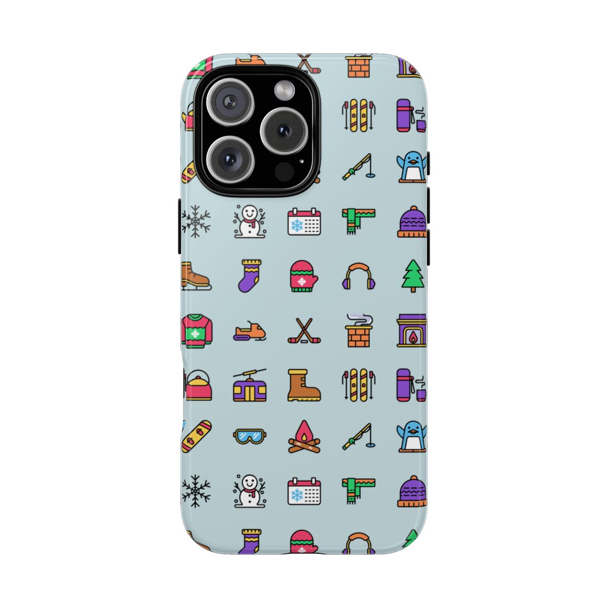 Tough Phone Case Dual-Layer Protective WINTER ICONS