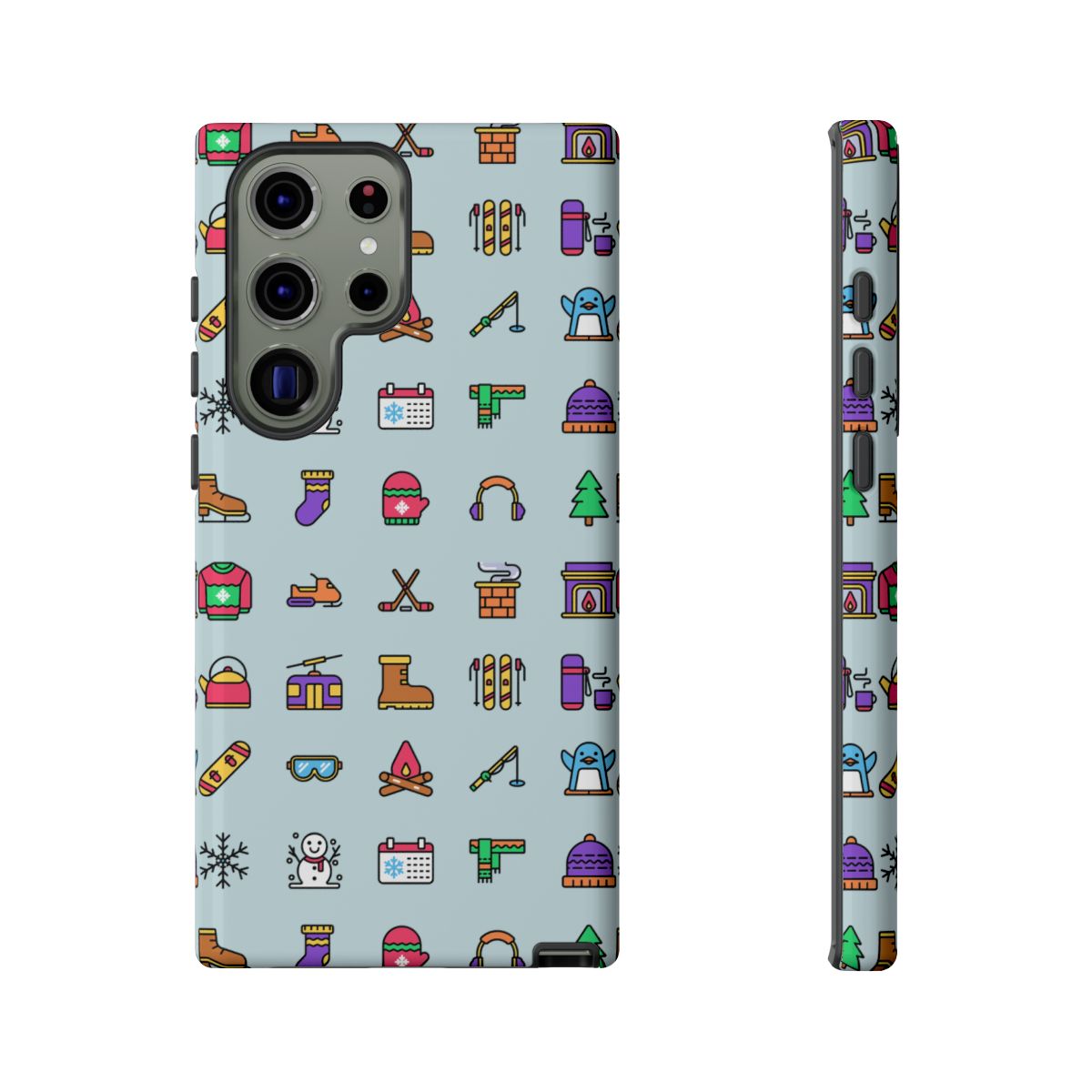 Tough Phone Case Dual-Layer Protective WINTER ICONS
