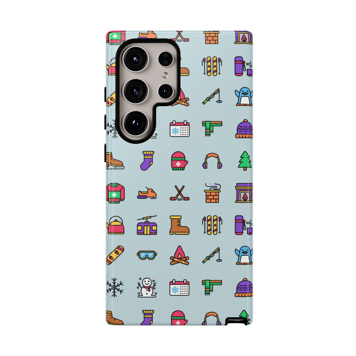 Tough Phone Case Dual-Layer Protective WINTER ICONS