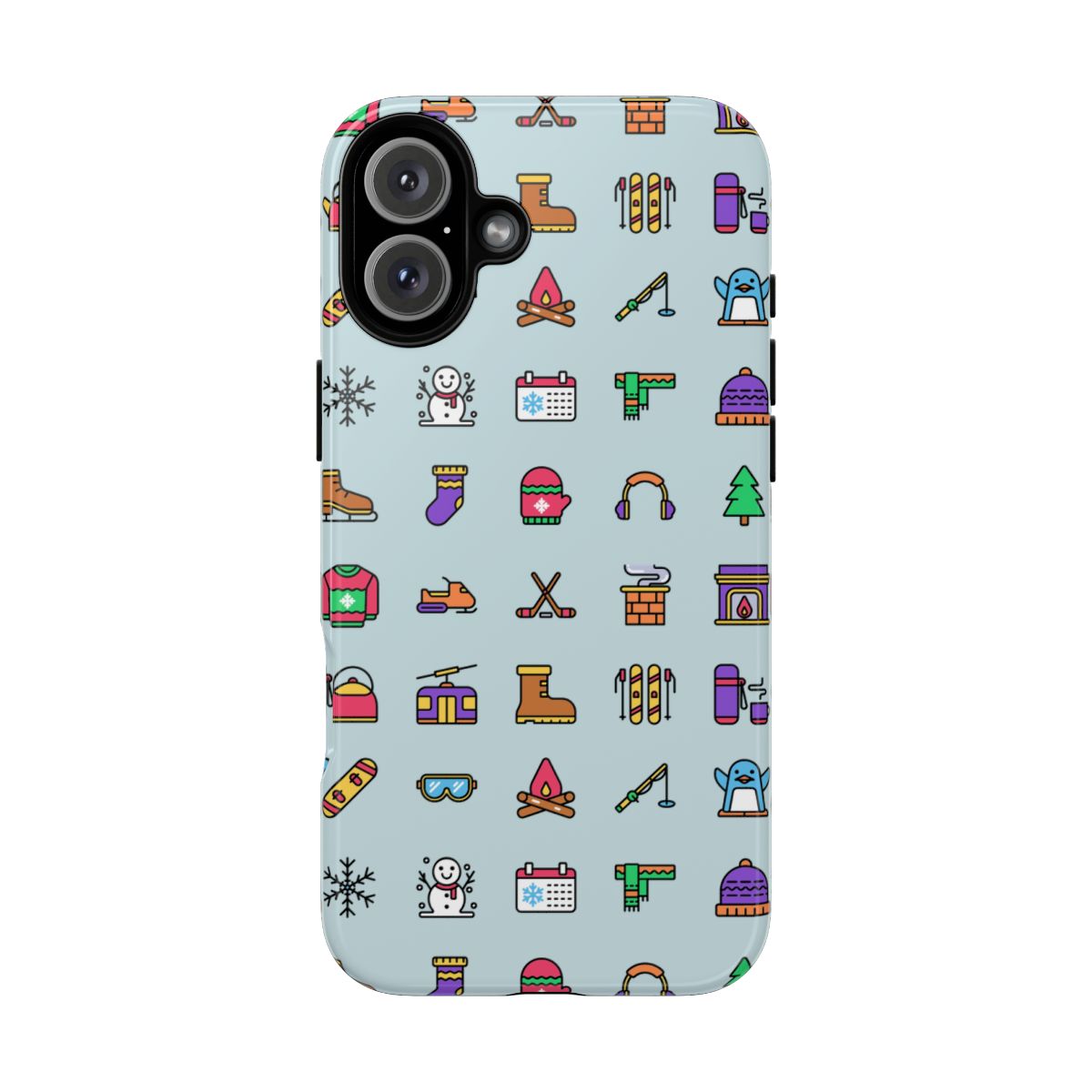 Tough Phone Case Dual-Layer Protective WINTER ICONS