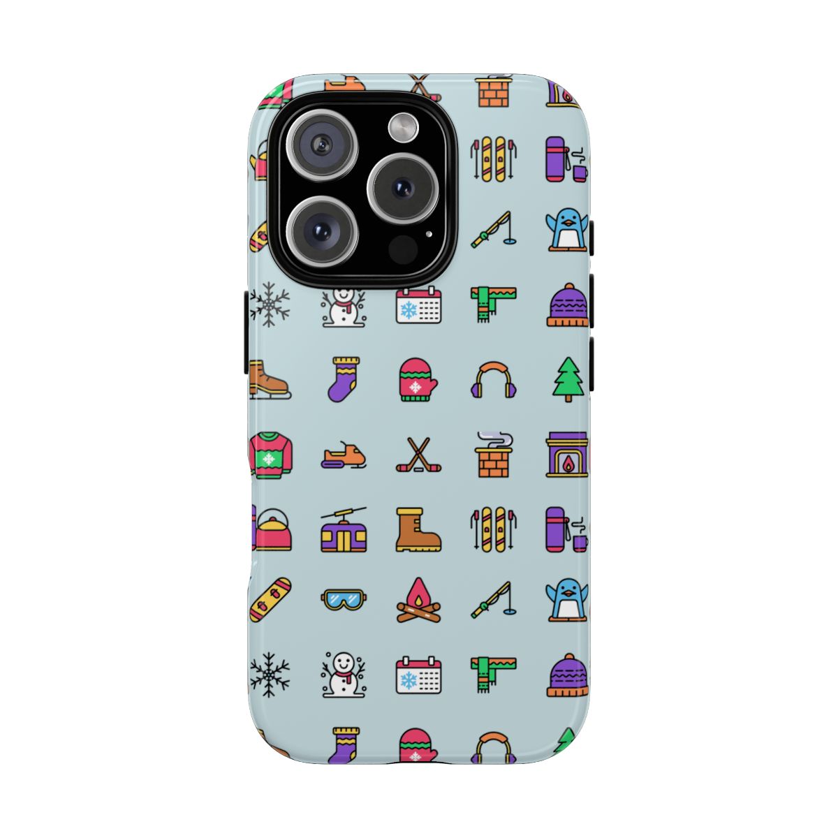 Tough Phone Case Dual-Layer Protective WINTER ICONS