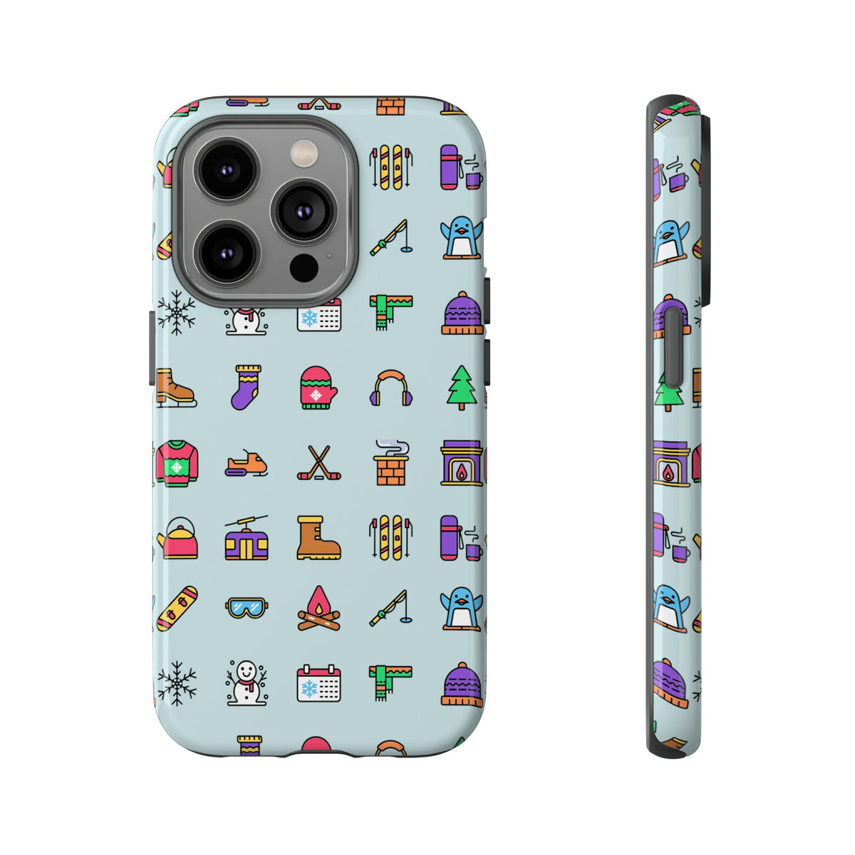 Tough Phone Case Dual-Layer Protective WINTER ICONS