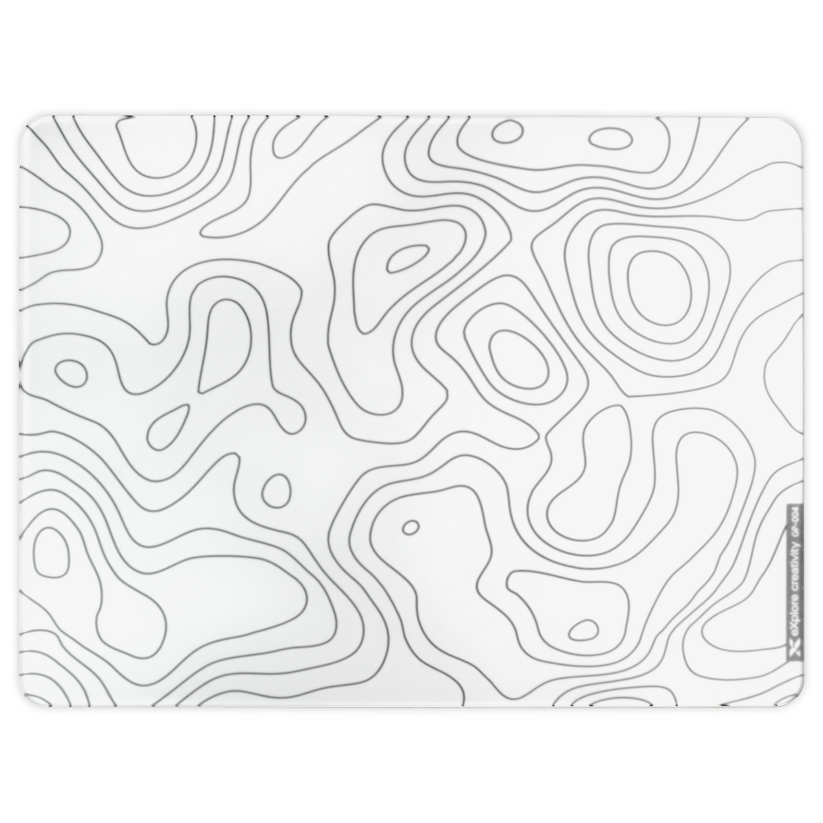 XVX Space Pad GP-004 Glass Mousepad with Anti-Slip Rubber Base