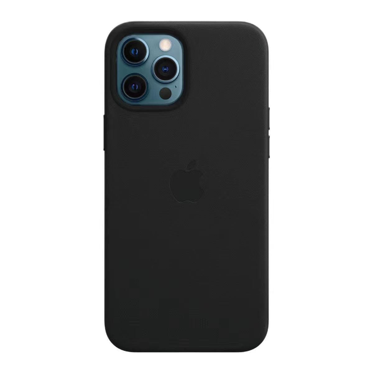 iPhone Leather Case with MagSafe Protective Full Body TPU Cover