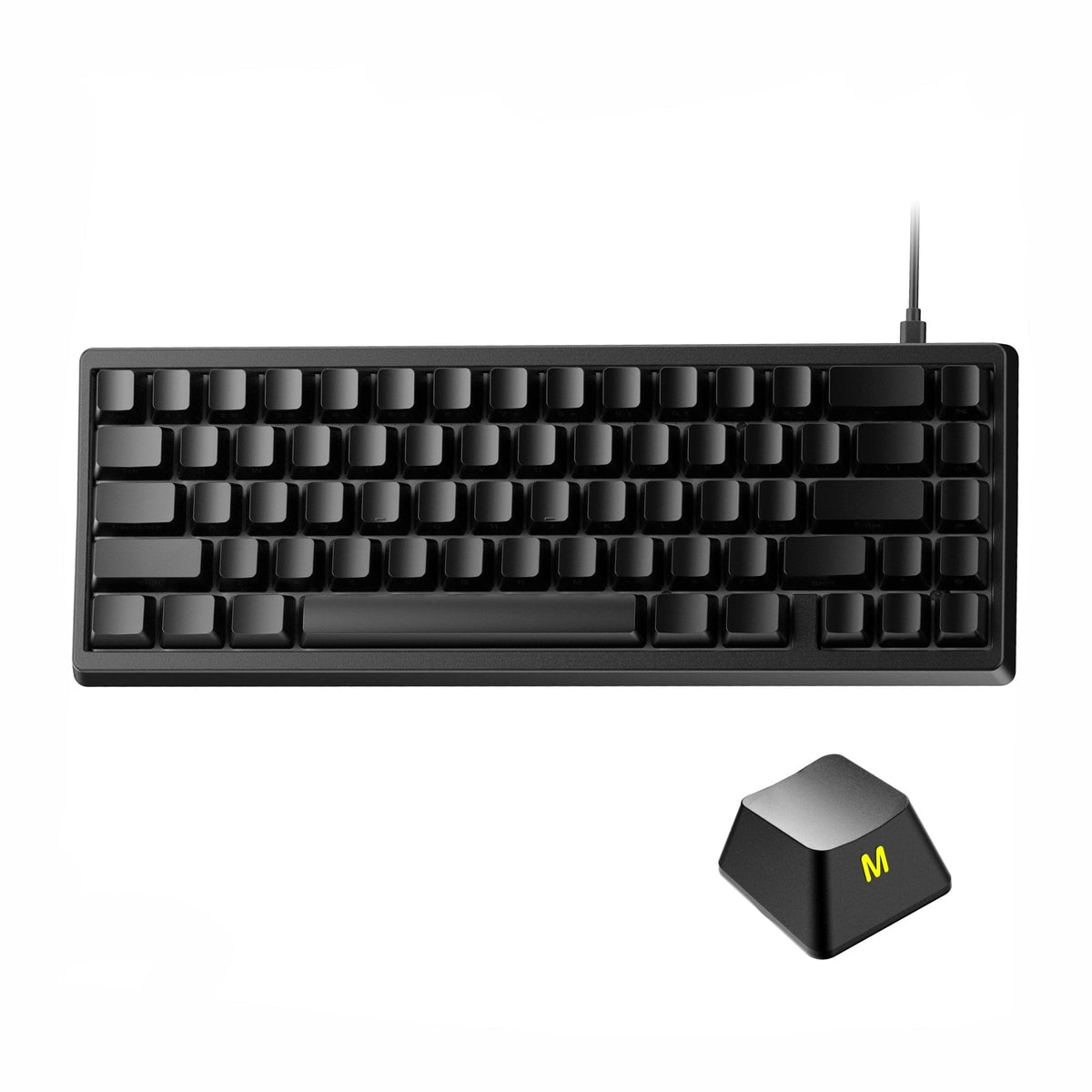 XVX M67 JadeStone Interstellar Black RGB Mechanical Keyboard 65% Layout