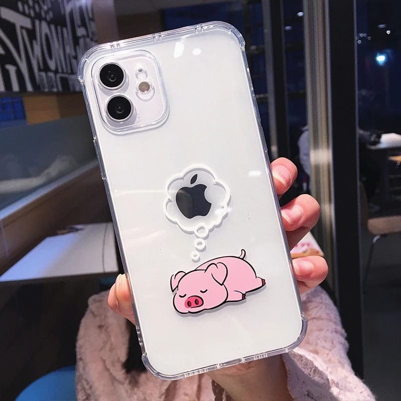 Creative Bear Panda Animal Full Body Protective iPhone Case