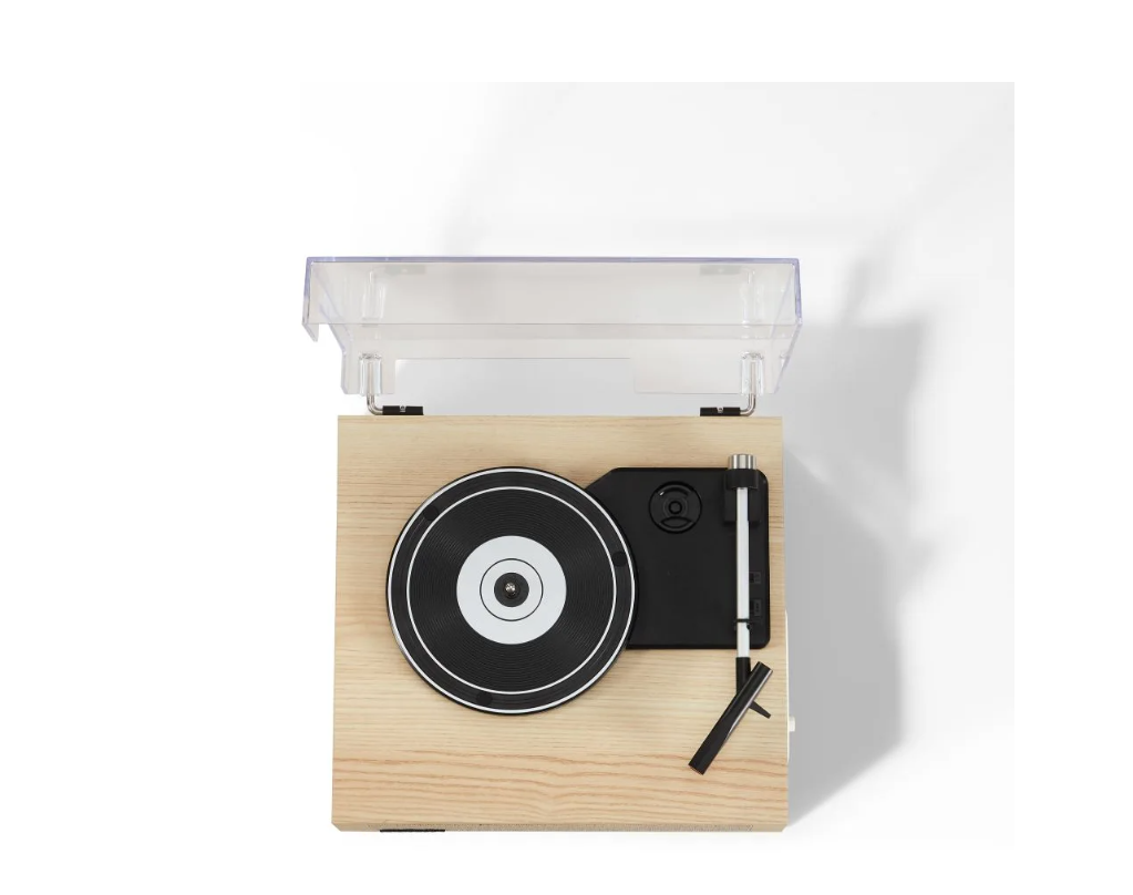 Crosley CR6042A Scout 3-Speed Bluetooth Turntable Record Player - Natural-NEW