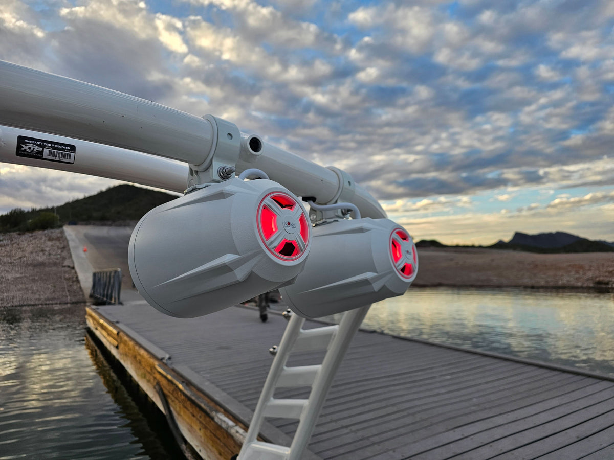 Marine Mounts Kit with 2.25-2.75 Inch Round Bar Clamps NUTV5 W