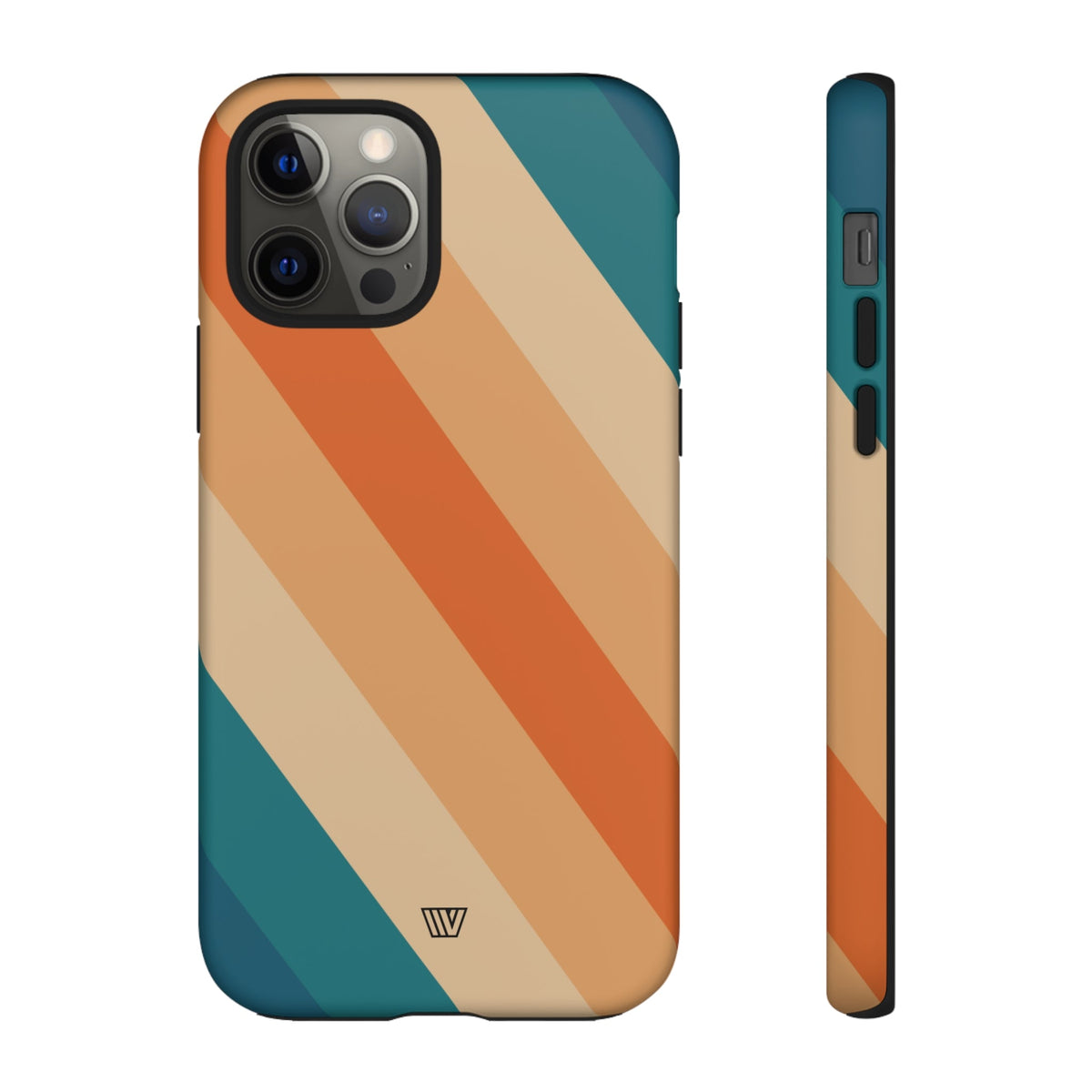 Retro Stripe Tough Phone Case 70s Style
