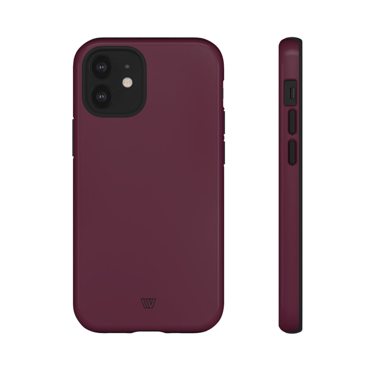 Tough Phone Case Wine Berry Protective Dual-Layer Polycarbonate Shell