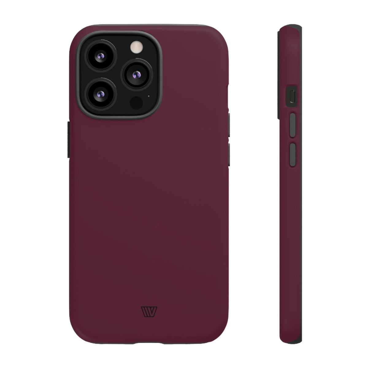 Tough Phone Case Wine Berry Protective Dual-Layer Polycarbonate Shell
