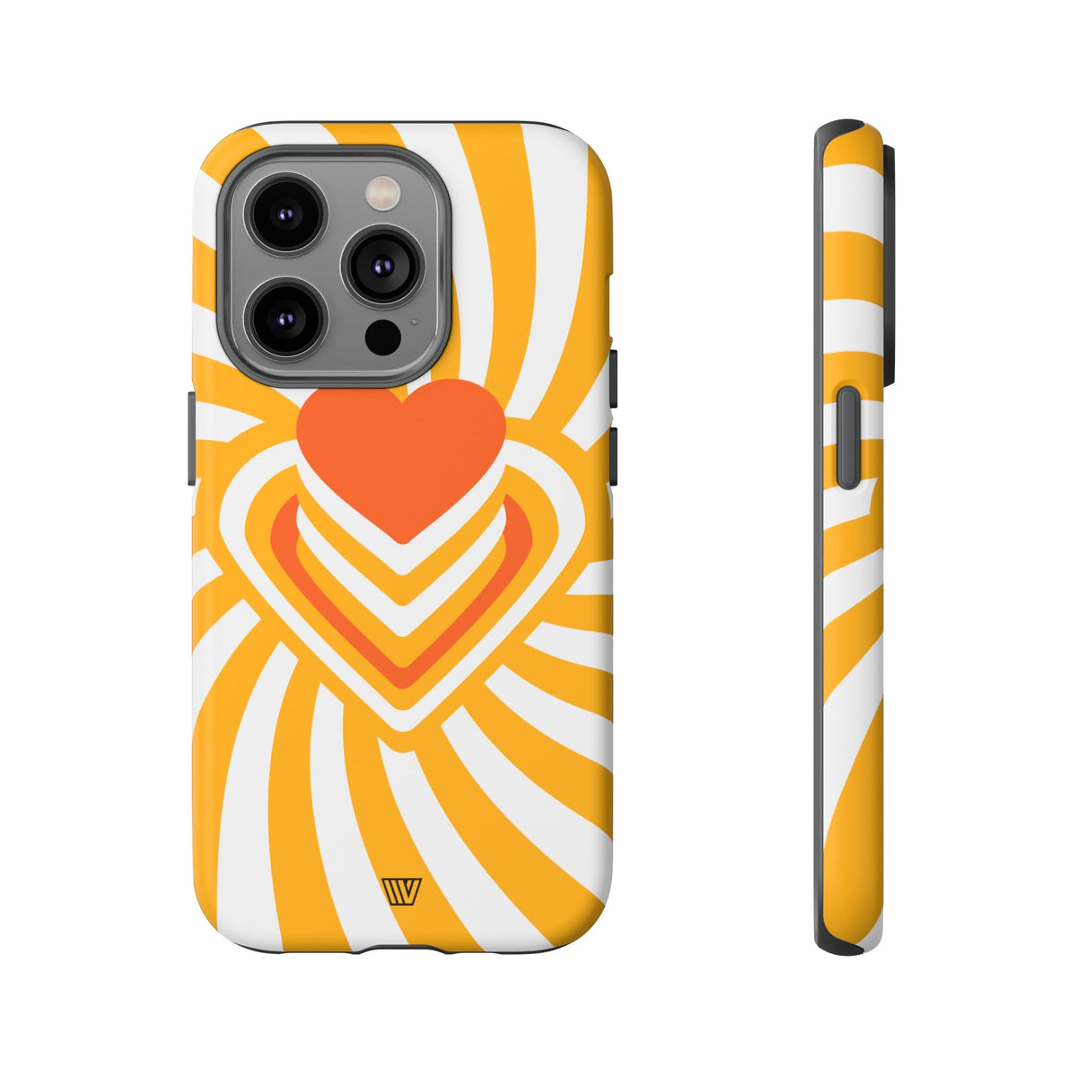 Tough Impact-Resistant Phone Case HEART RAY STACK