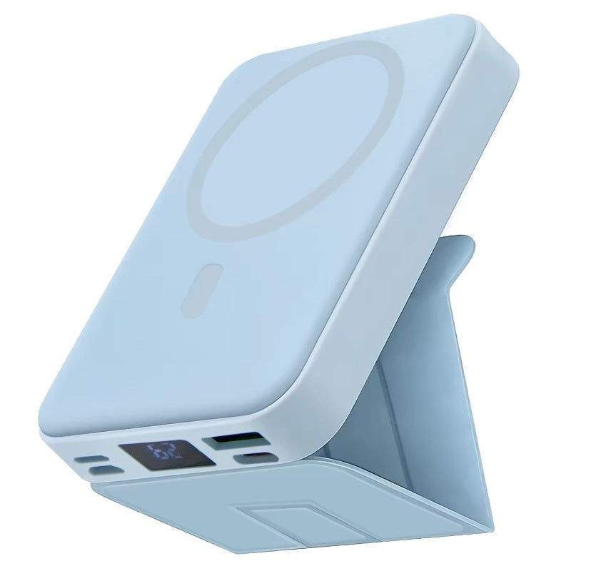 Power Bank Magnetic Portable Wireless FastCharger 10000mAh Type-C Cable LED Display 22.5W PD Fast Charging LightingMag-Safe Battery Pack For iPhone 15 14 13 12 Mini Pro Pro Max Devices Digital