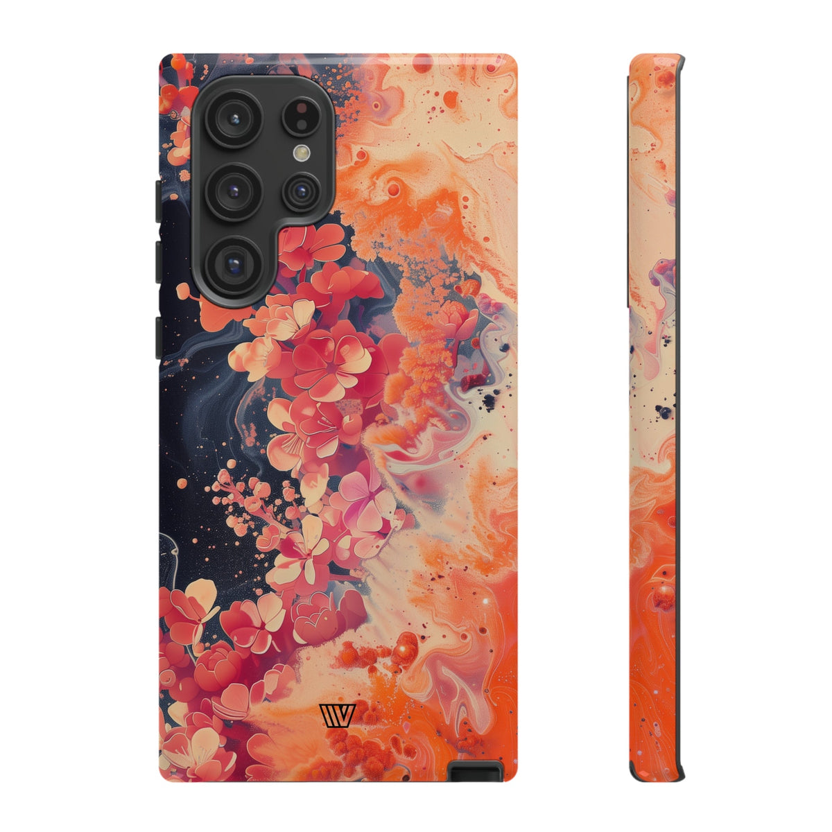 Tough Phone Case Dual-Layer Protection Phone Case WAVE OF FLOWERS