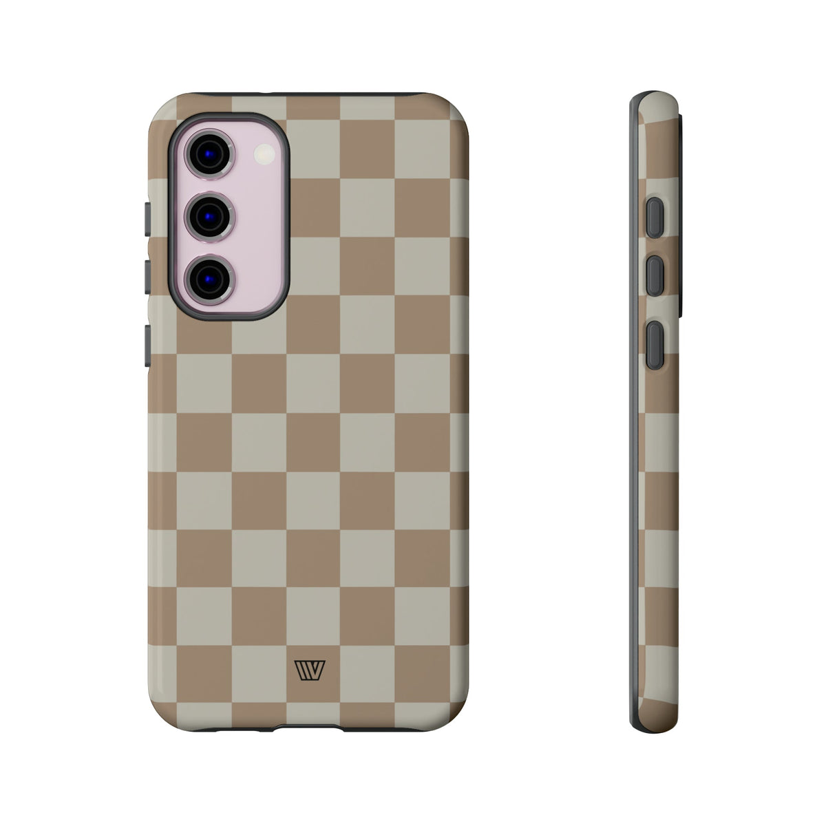 Checkerboard Tough Phone Case Dual-Layer Protection NEUTRAL