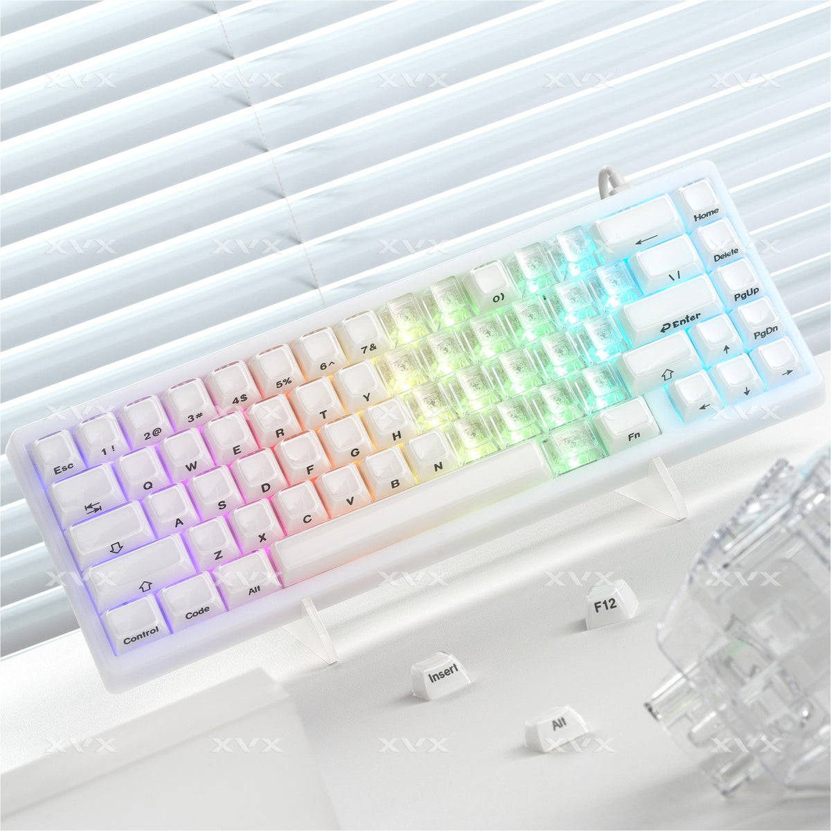 Cherry Profile 21-Key Artisan Keycap Set XVX Fizz Heart Series