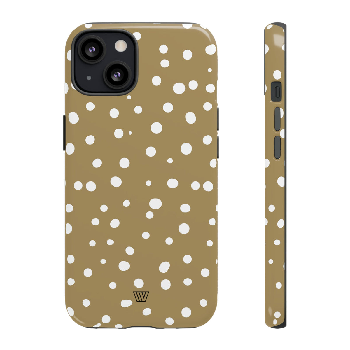 Dark Beige Dots Tough Phone Case