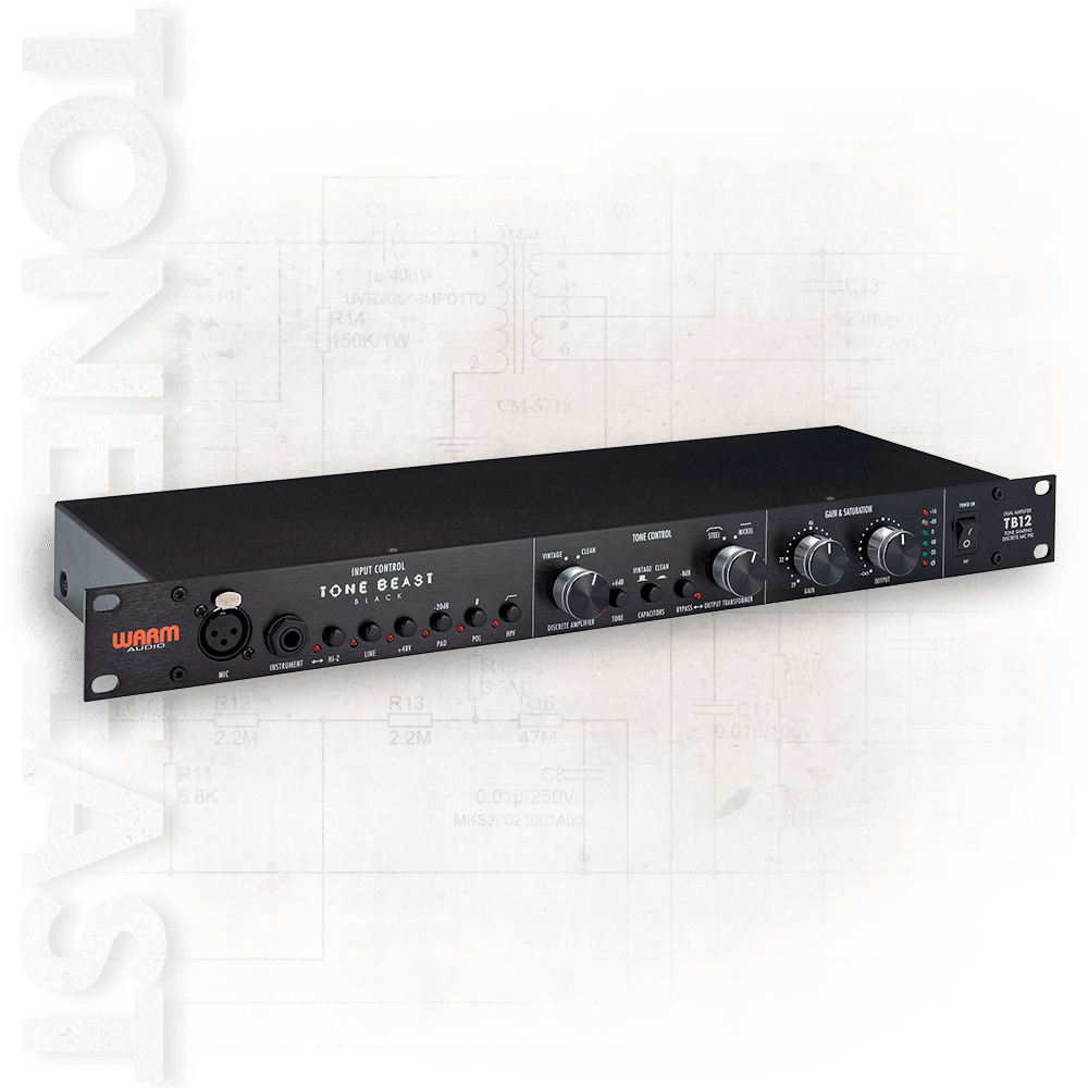 Warm Audio TB12 Tone Beast Microphone Preamp - Black -NEW