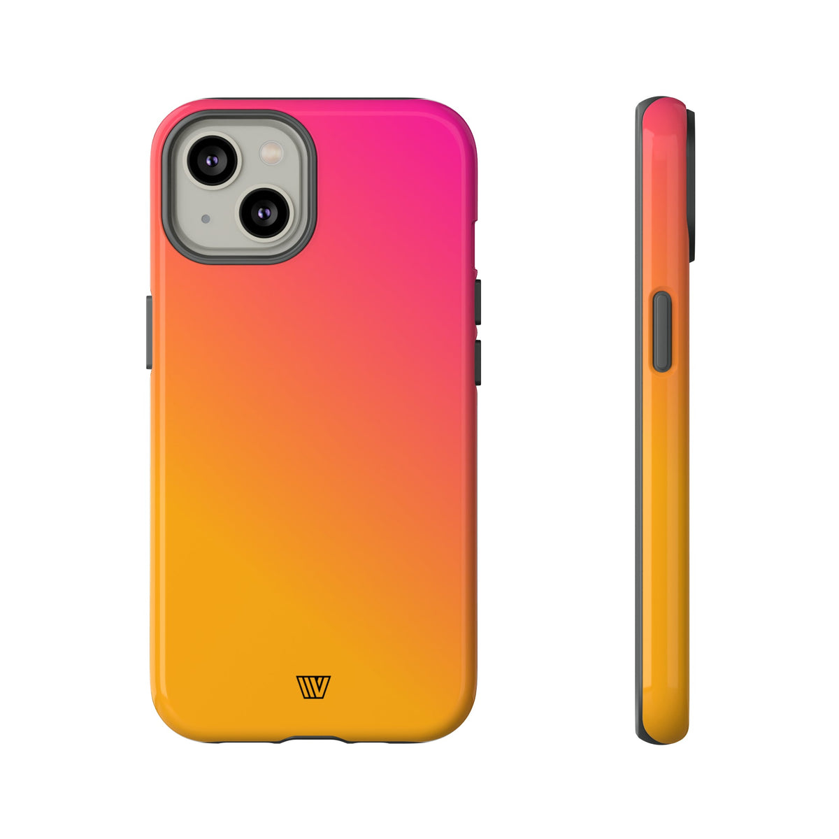 Hot Pink Orange Tough Phone Case