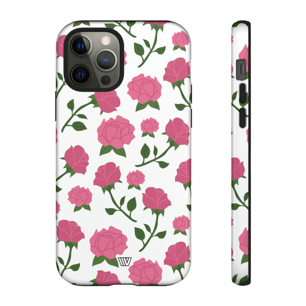 Pink Roses Tough Phone Case Dual-Layer Protective Trovvve