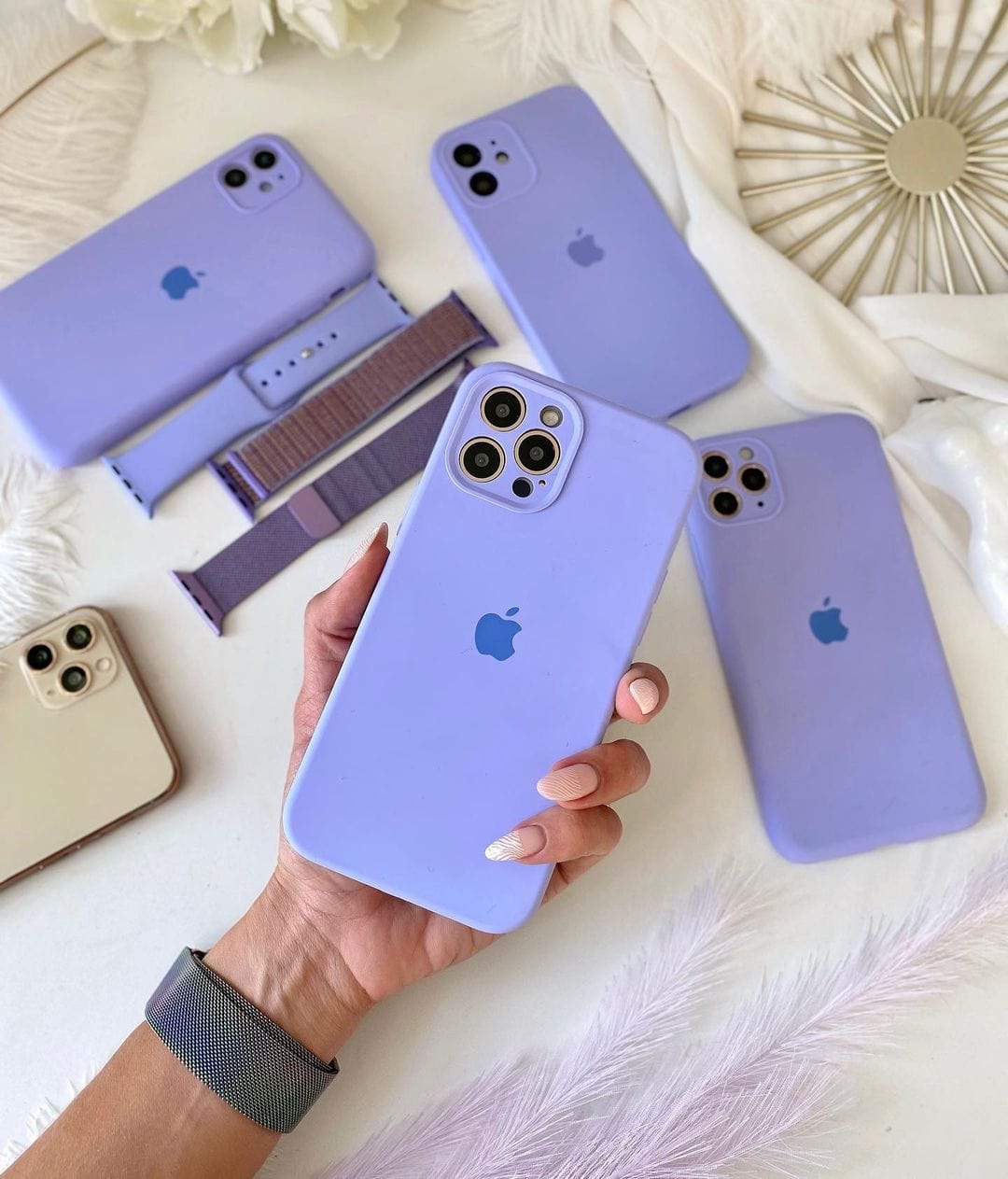 iPhone 13 Camera Protection Silicone Cases Soft Matte Back Cover Apple