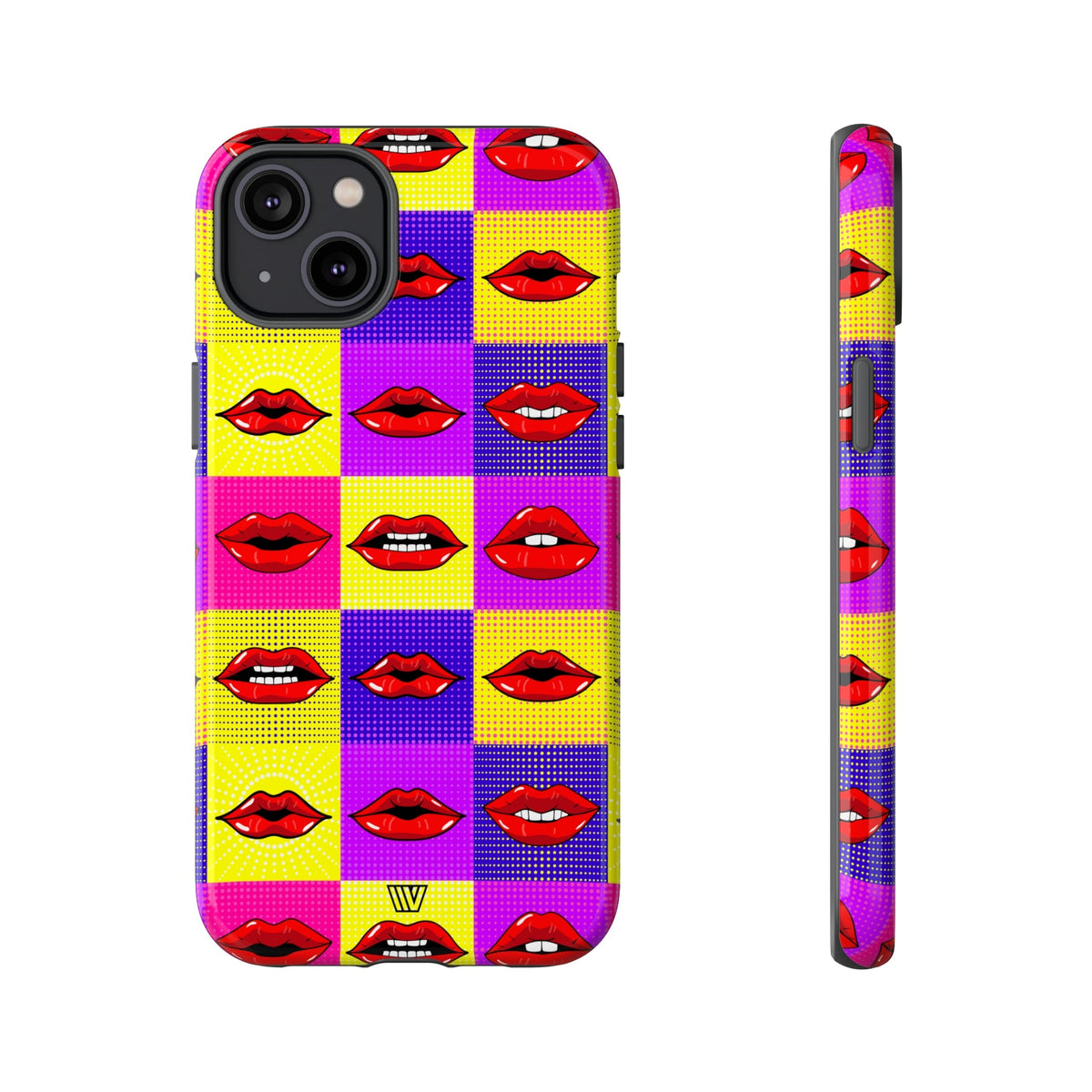 Tough Phone Case Dual-layer Protection POP ART LIPS