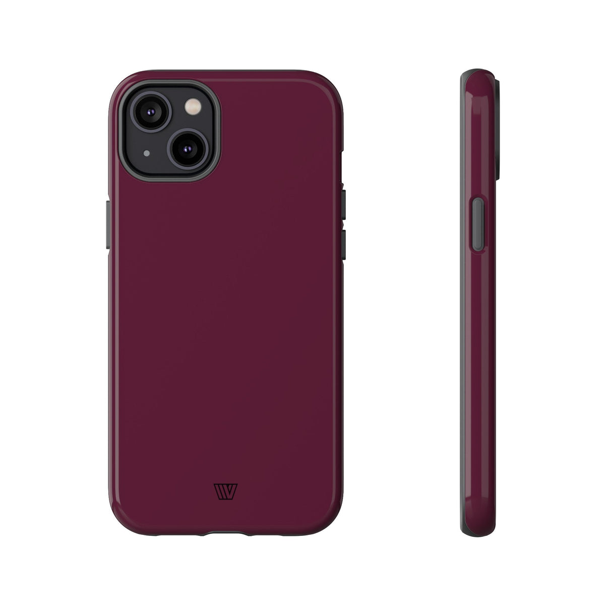 Tough Phone Case Wine Berry Protective Dual-Layer Polycarbonate Shell