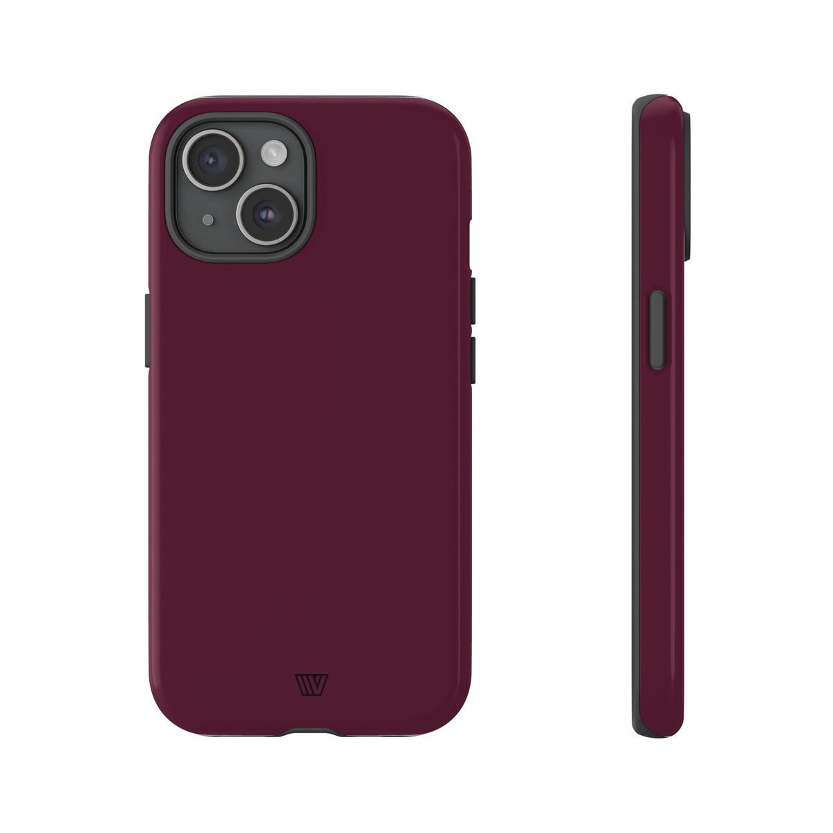 Tough Phone Case Wine Berry Protective Dual-Layer Polycarbonate Shell