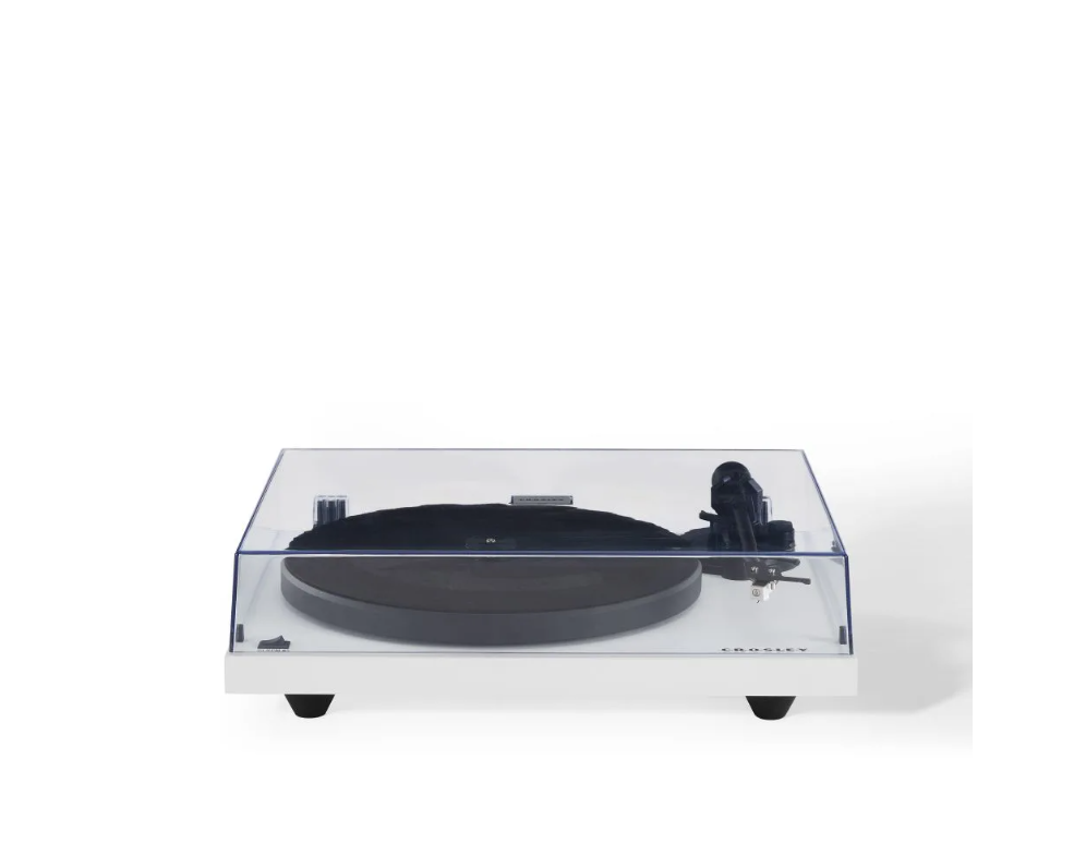 Crosley C6B Belt-Drive Bluetooth Turntable with Adjustable Tone Arm - White-NEW