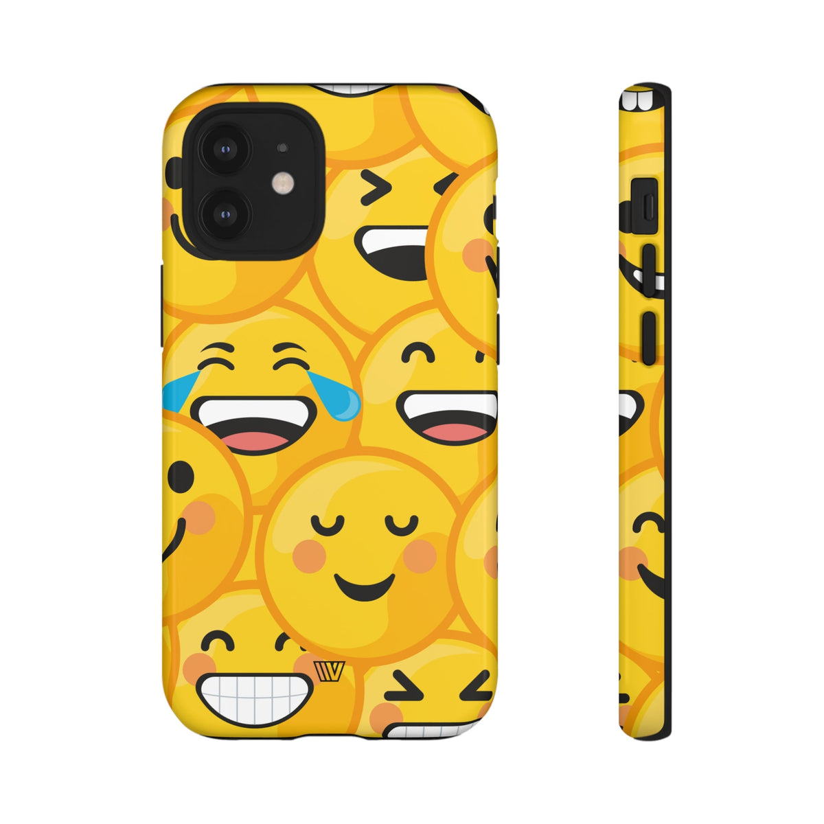 Tough Phone Case Impact-Resistant Dual-Layer Polycarbonate EMOJI FACES