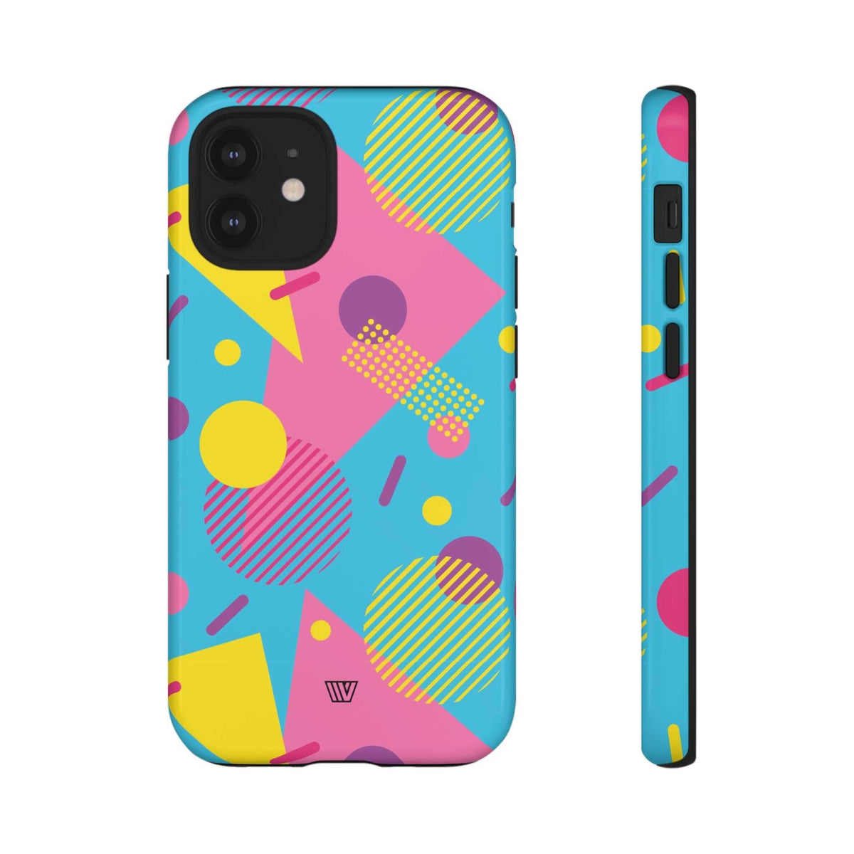 Retro Pattern Light Blue Tough Phone Case
