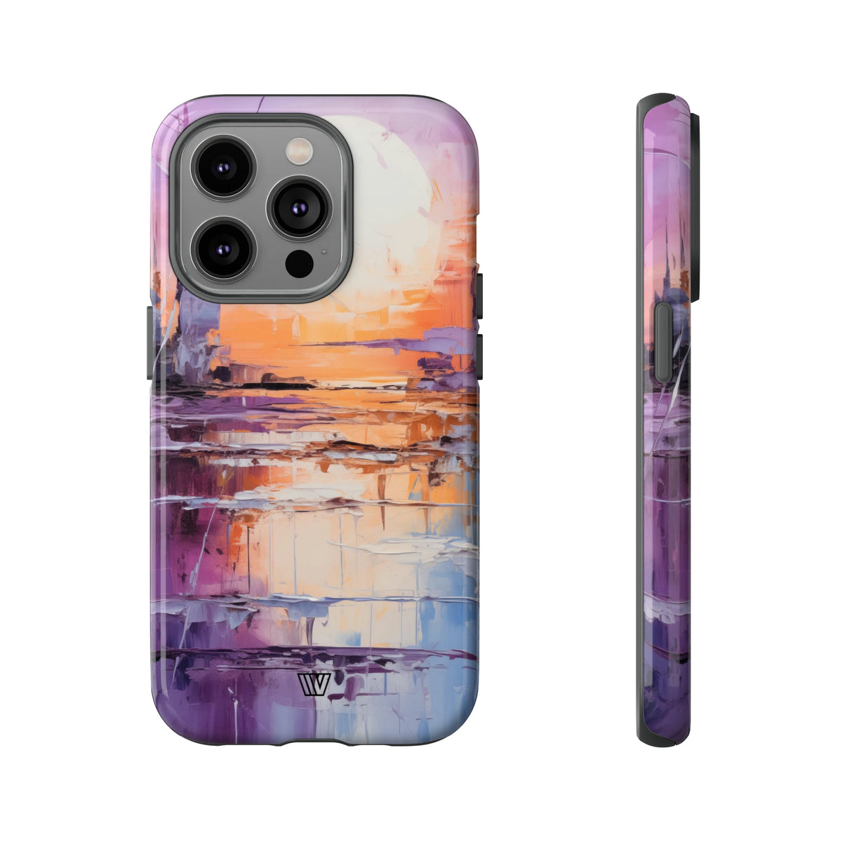 Acrylic Sunset Tough Phone Case Dual-Layer Protection