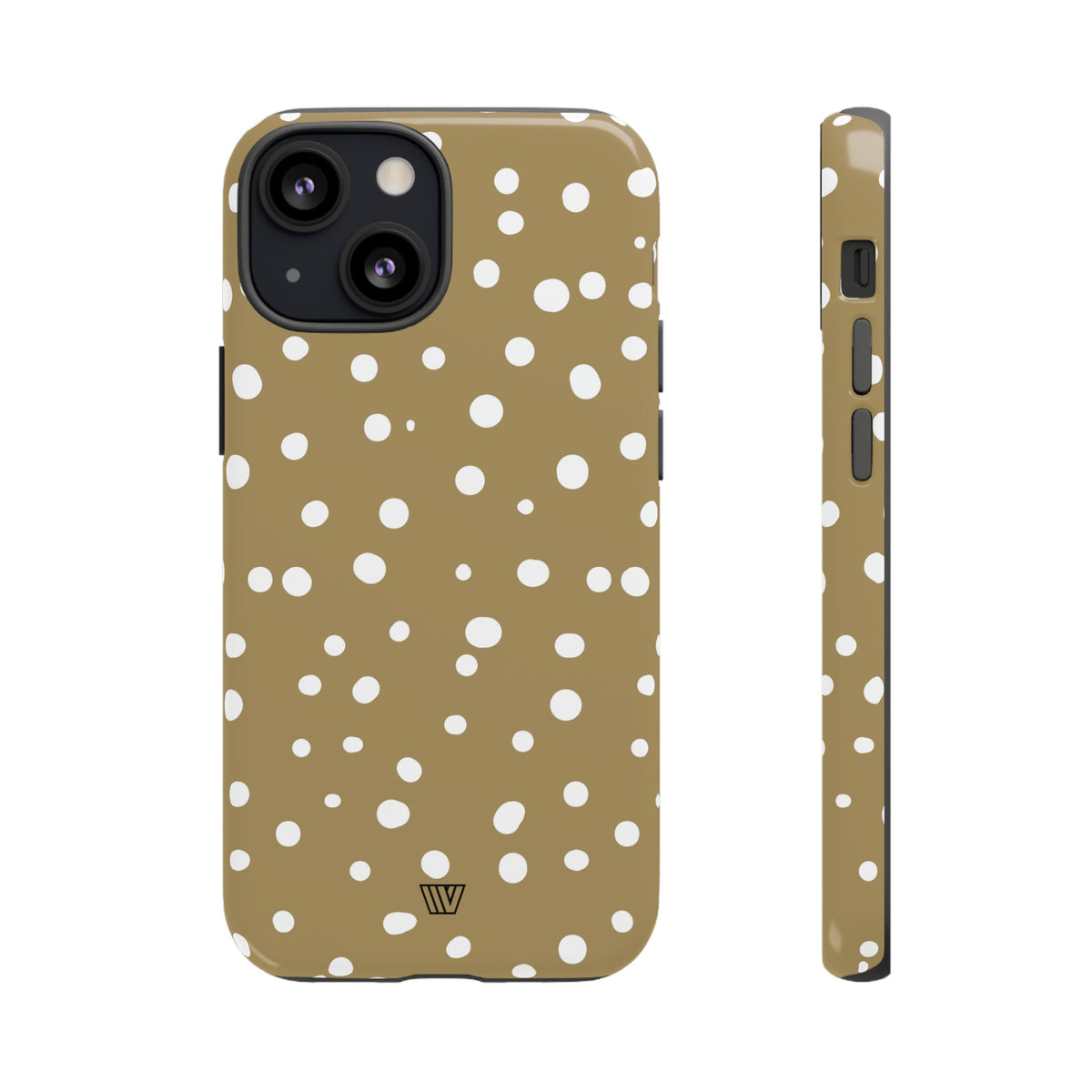 Dark Beige Dots Tough Phone Case
