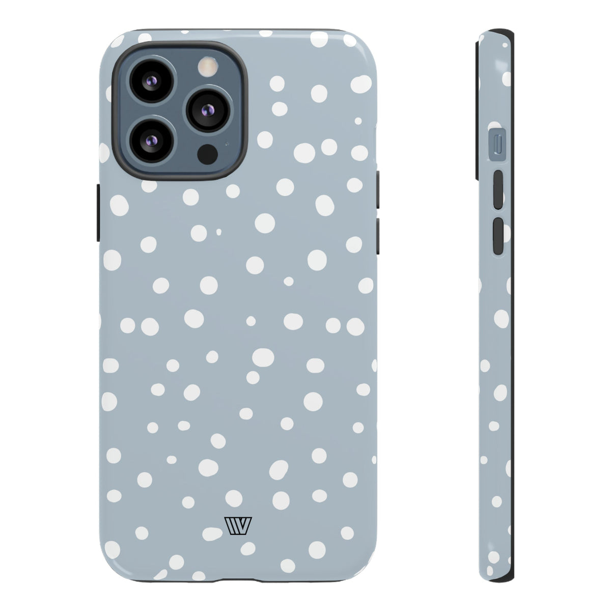 Blue Haze Dots Tough Phone Case Dual-Layer Protective Phone Case