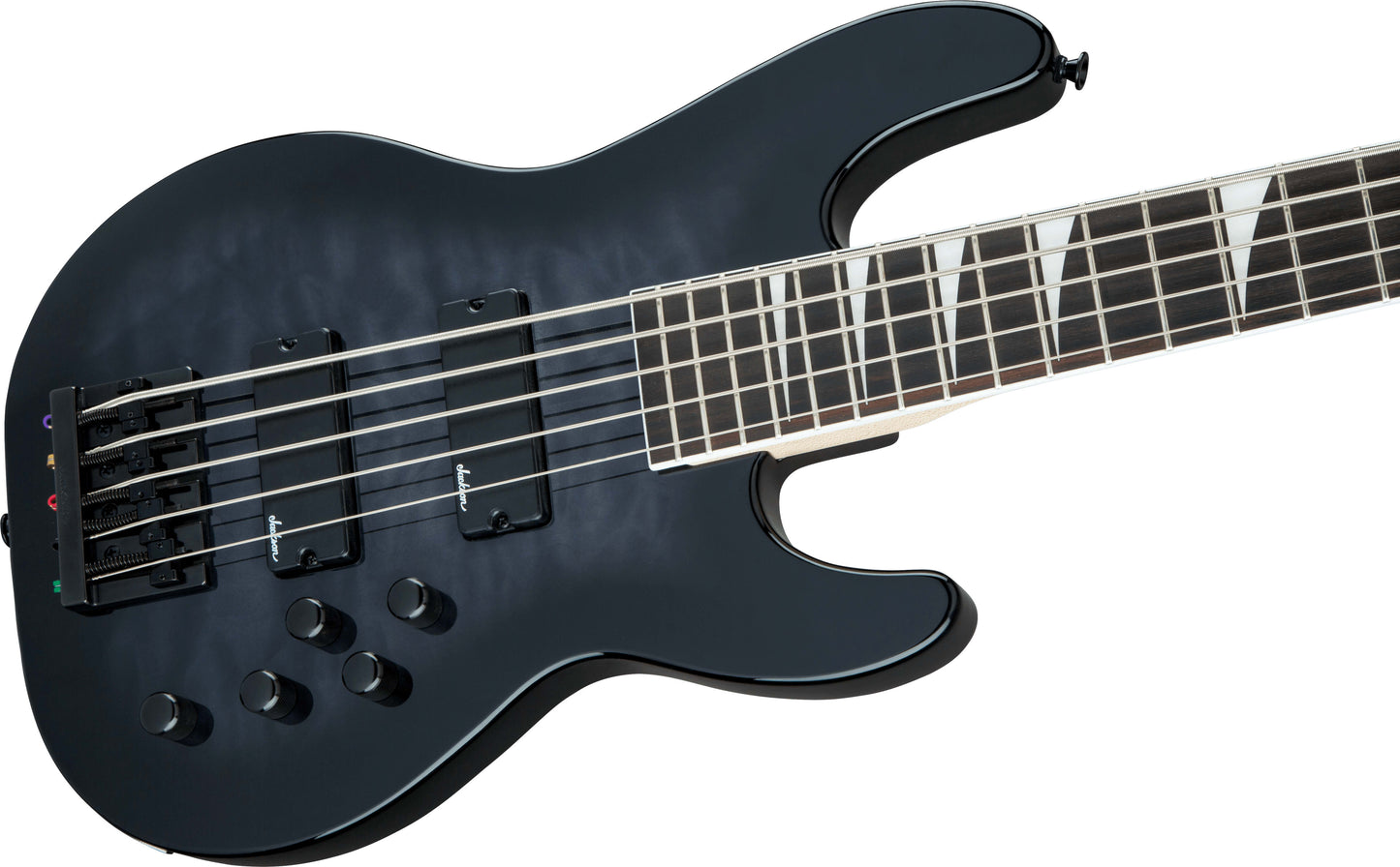 Jackson Concert Bass JS3VQ  Electric Guitar- Transparent Black -NEW