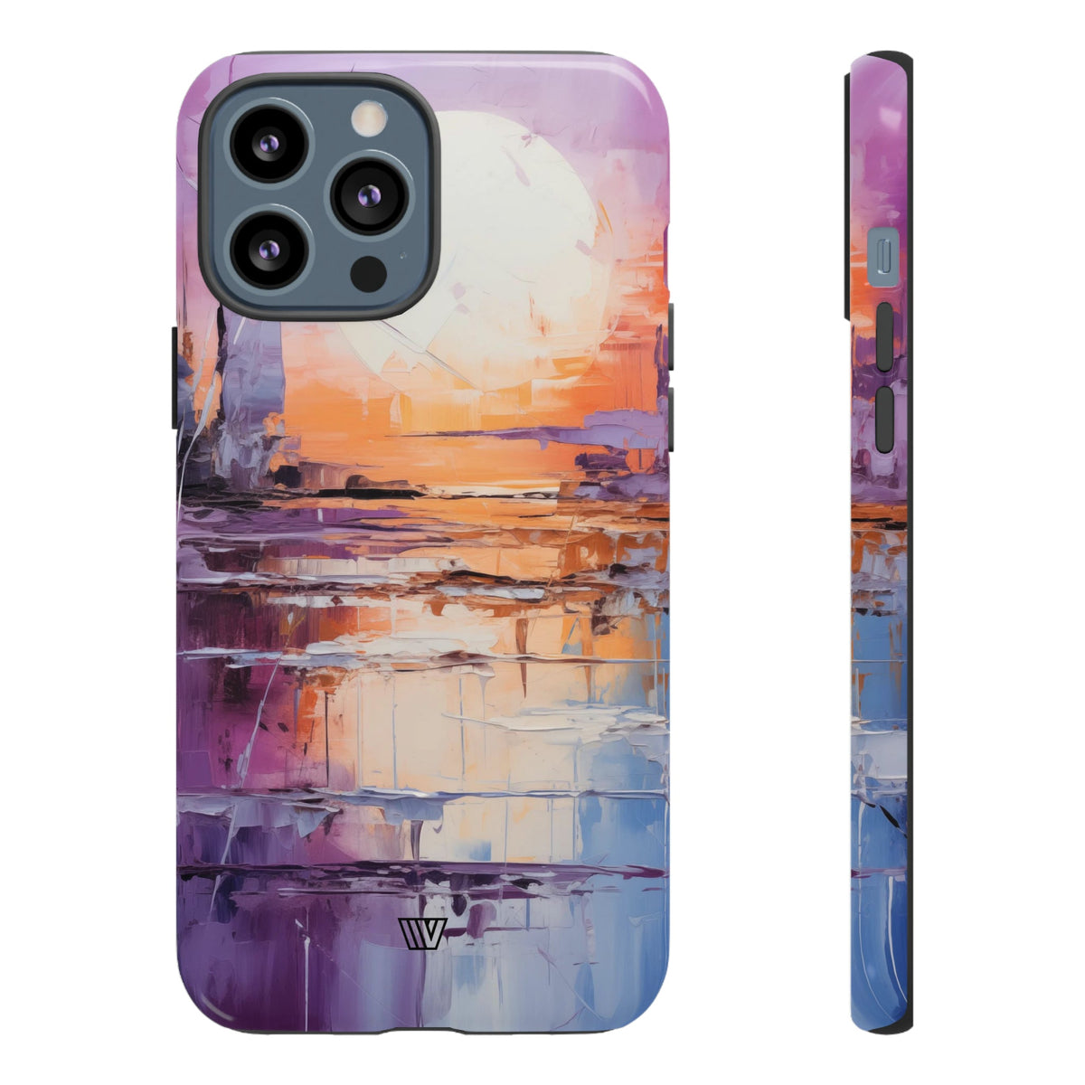 Acrylic Sunset Tough Phone Case Dual-Layer Protection